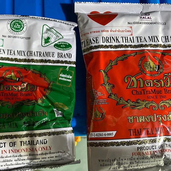 

Teh Greentea Teh Thailand Chatramue 200G Logo Halal & Bpom Good Quality