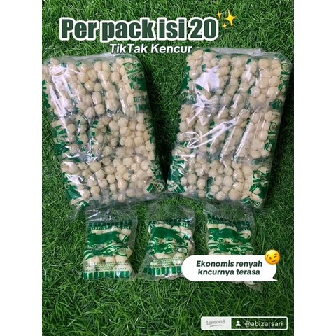 

Camilan Tiktak kemasan per bal isi 200pcs 10 pak rasa gurih jajanan snack makanan khas indonesia