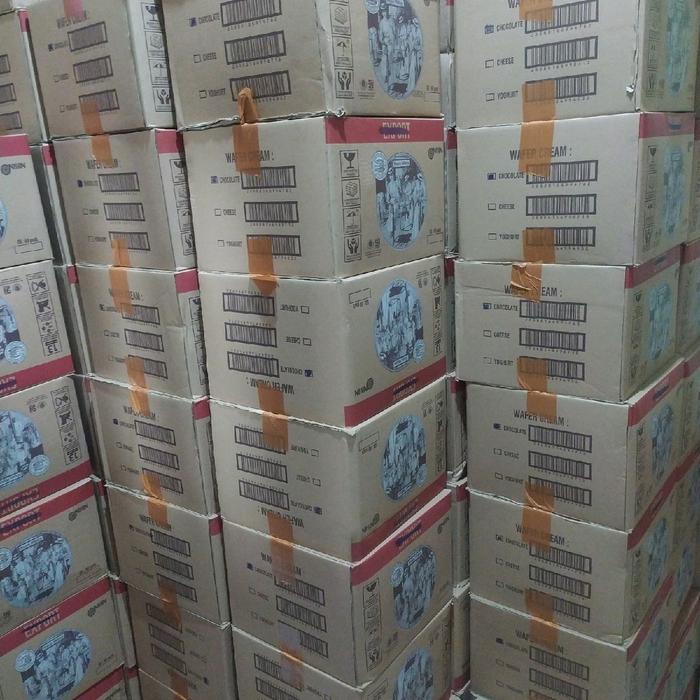 Wafers Nissin 1 karton isi 60 pcs - Food Wafers Chocolate atau Keju Cheese - Cemilan Wafer Makanan