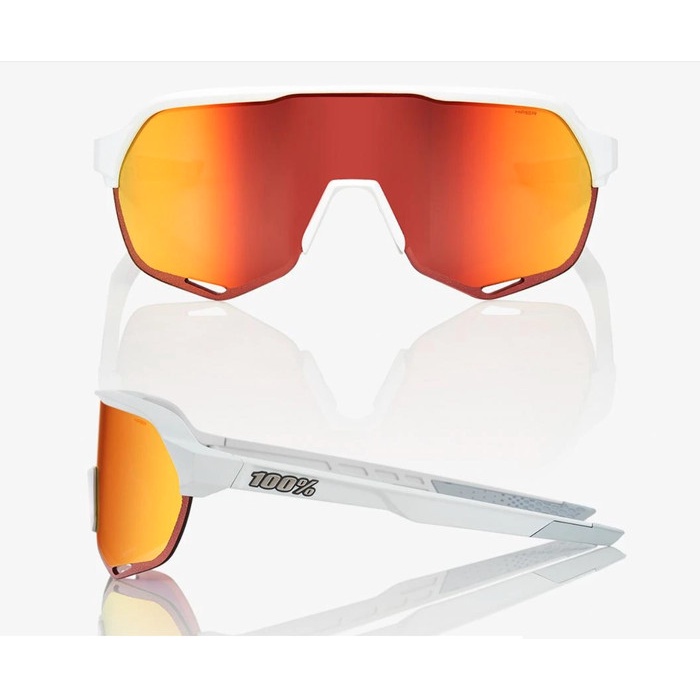 Termurah Sunglasses 100% S2 Off White Hiper Red Multilayer Mirror Lens / Ori