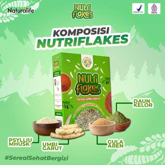 

Barang Terlaris Nutriflakes Sereal Umbi Garut Original 1 Box Isi 280Gr Halal Bpom [Granola Food]