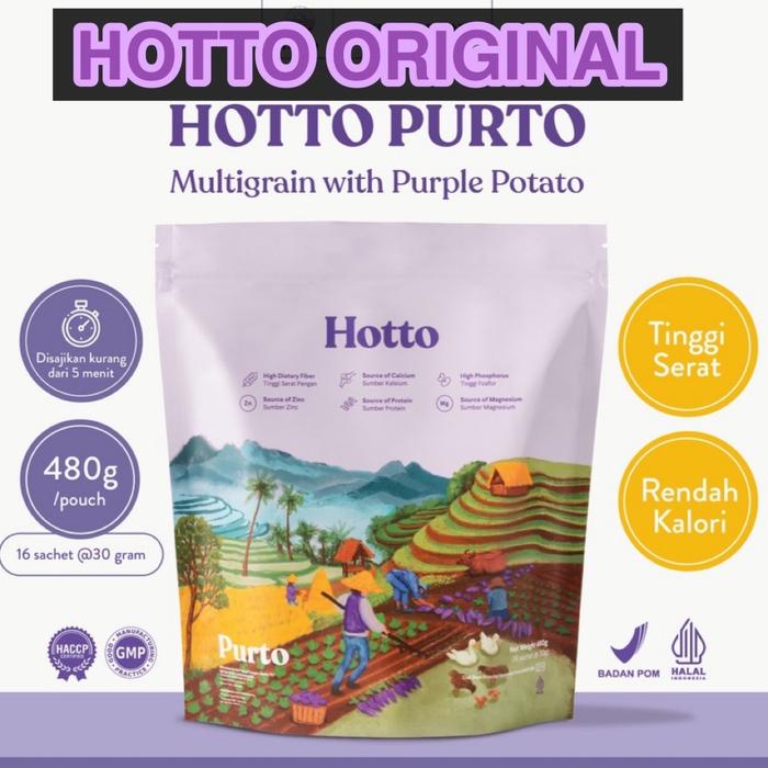 

Diskon Hotto Purto Multigrain With Purple Patato - 1 Pouch ( 16 Sachet ) Cod