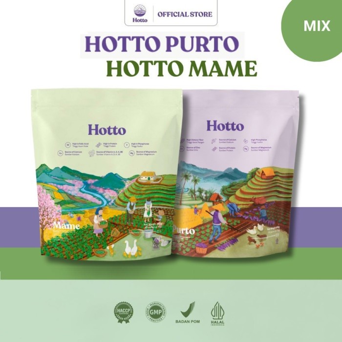 

Diskon Bundling Sale!!! Hotto Purto Pouch (16 Sachet) Dan Hotto Mame Pouch (12 Sachet) Multigrain