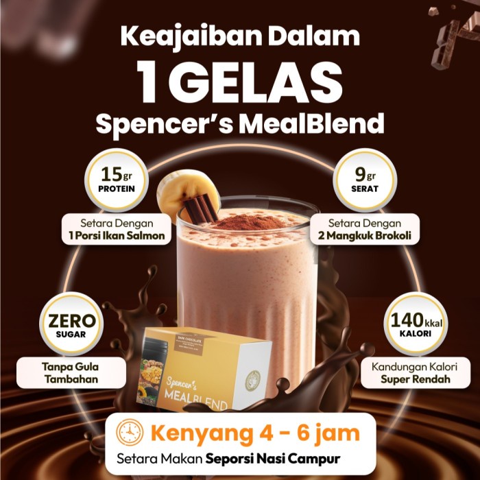 

Viral Spencer'S Mealblend Multigrain - 1 Box Isi 15 Sachet (Gratis Shaker) Cod