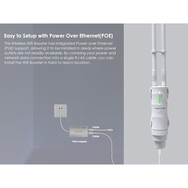 Kualitas Terjamin Wavlink Ac600 Cpe Outdoor Router Wireless Access Point Wifi Repeater