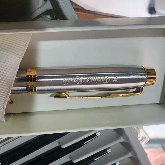 

Promo Terbatas Pulpen Parker Original Im Brushed Metal Roller Ball Gt Dengan Gratis Nama Ukir -