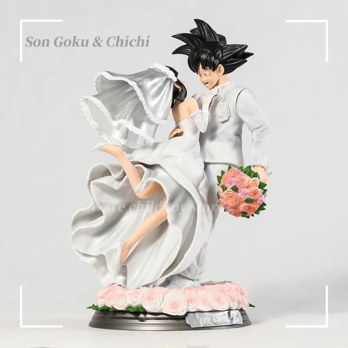 Dragon Ball Son Goku & Chichi Wedding Vegeta Excellent Figure Anime