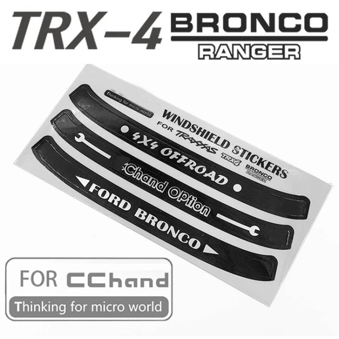 Cchand Side window trim sticker for traxxas TRX4 Ford BRONCO ranger