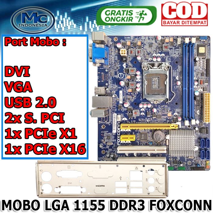 Motherboard Intel LGA 1155 MSi H61 Ivy Bridge