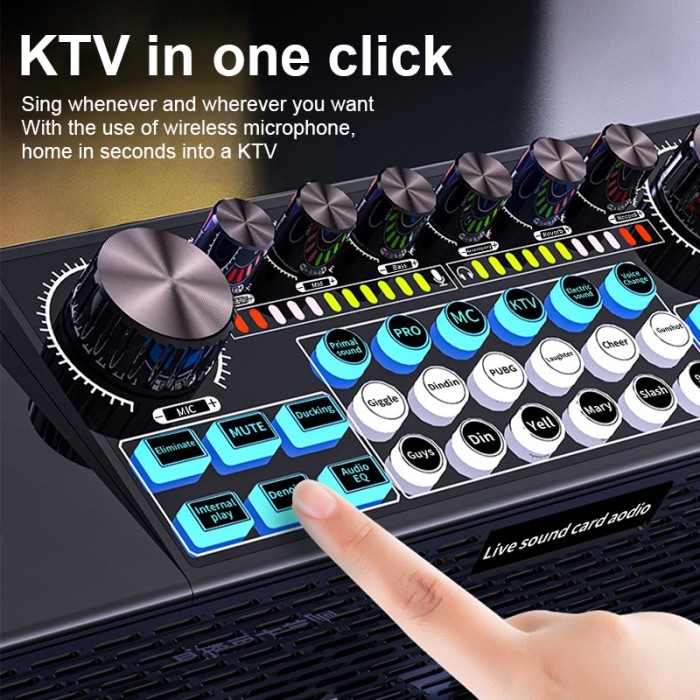 Live Soundcard Sound Card SY6 Live Audio Mixer Broadcast Recording