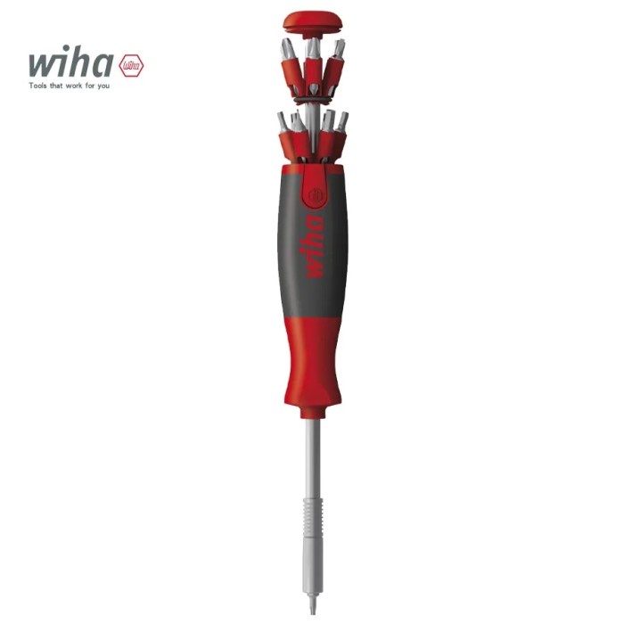 WIHA 26 in 1 Screwdriver Set with Double-ended Bit for Slotted/