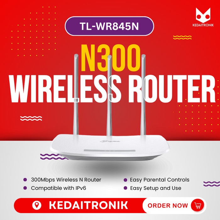 TL-WR845N 845 TPLINK 300Mbps Wireless Router Speedy N300 Extender