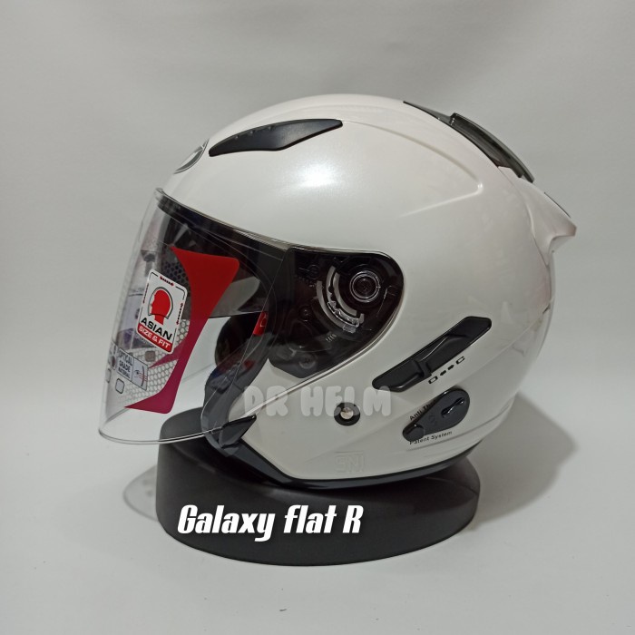 HELM KYT GALAXY SLIDE POLOS PUTIH