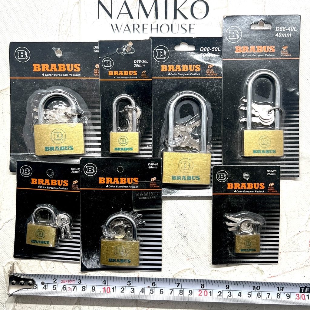 BRABUS Gembok pintu pagar lemari etalase rumah 25 - 60 mm