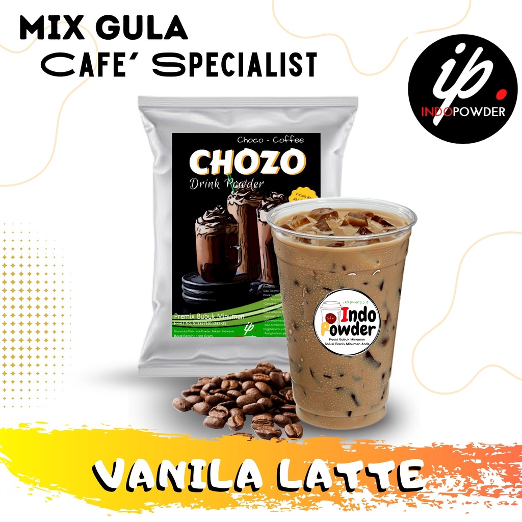 

IP Kendal - Bubuk Minuman Rasa VANILLA LATTE 1Kg Untuk Cafe, Resto & Usaha Minuman