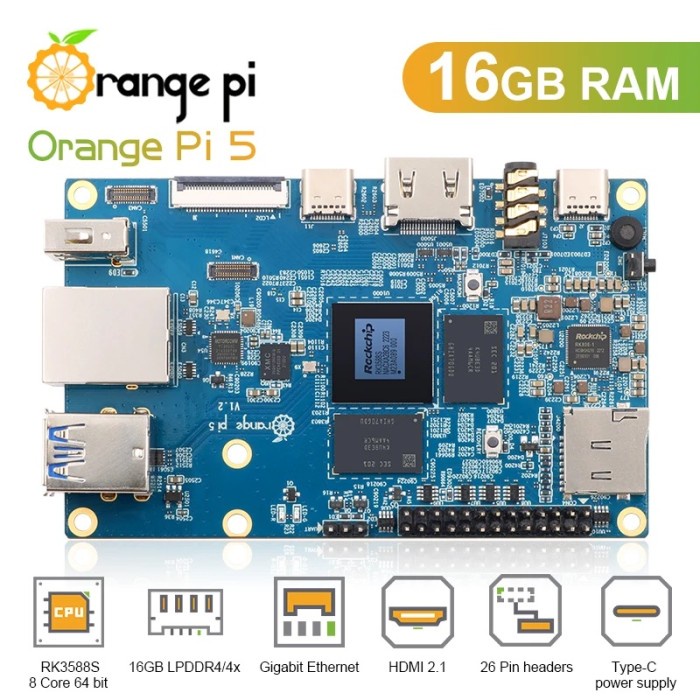 TERMURAH ORANGE PI 5 - 16GB RAM