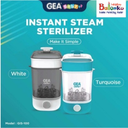 Terbaru Gea Baby Instant Steam Sterilizer Botol Bayi - Steam Sterilizer Botol Bayi