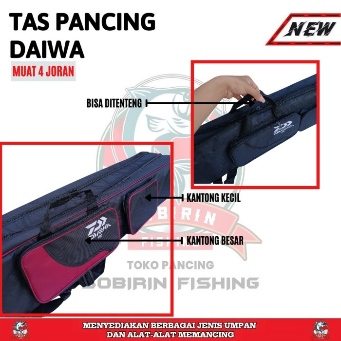 TAS PANCING DAIWA 100CM MUAT 4 JORAN