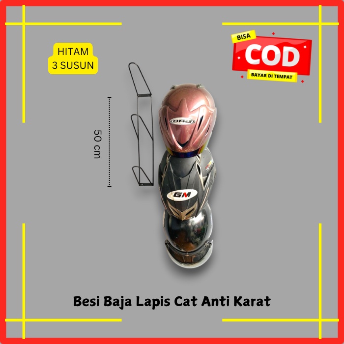 Bergaransi Gantungan Helm Dinding - Rak Penyimpanan Helm Gantung Tahan Karat Untuk Rumah & Garasi