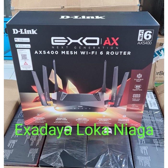 D-link DIR-X5460 EXO AX AX5400 Wifi 6 Mesh Gang Router DLink