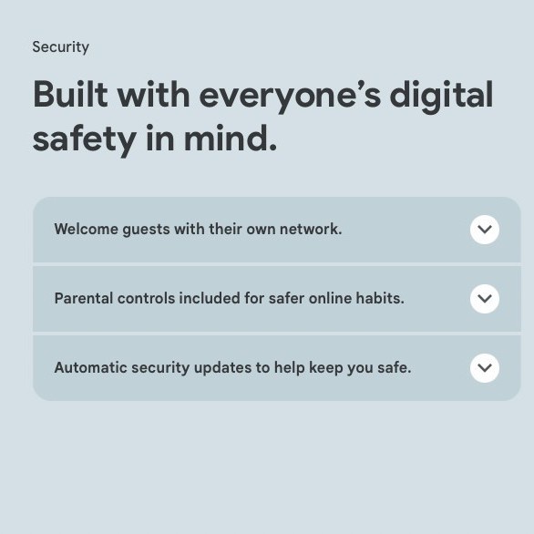 Google Nest Wifi 6E Router Mesh System AXE5400 Tri Band 3 pack