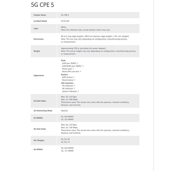 Orbit 5G H1 Modem Router Wifi Free Kuota Telkomsel FREE 200GB