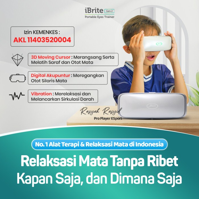 Alat Terapi Mata iBrite Jaco Gratis 1 Kotak iBrite Therapy Tissue