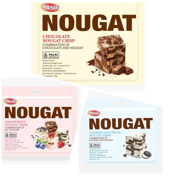 

MR.SIF Nougat Chocolate Cookies and Cream 150gr