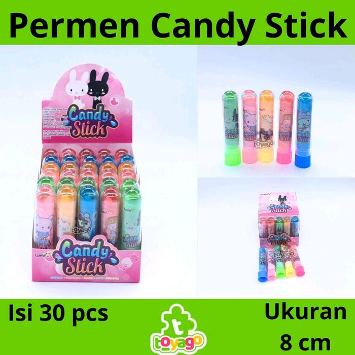 

Luvmi permen lipstik / Jelly Candy stick isi 30 pcs grosir (candy stick toyago toys)