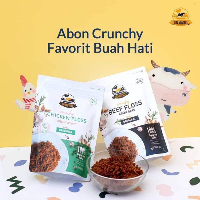 

Grandville Abon Sapi Ayam Original 100gr / Abon Anak No MSG