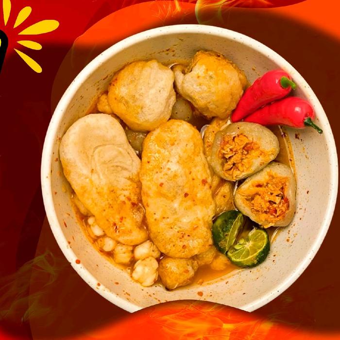 

( paket 10 bks ) boci ayam suwir pedas, baso aci ,bakso Aci