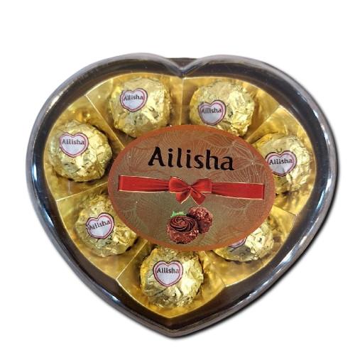 

Waferballa Ailisha Love isi 8pcs Cokelat Compound susu Dengan Wafer dan Kacang - Rokka - Ferero