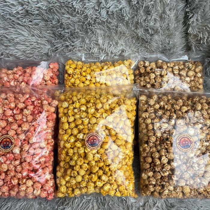 

popcorn COKLAT jumbo mushrom - Twin popcorn - Neto 500gr Crispy- Makanan Ringan - Camilan Food -