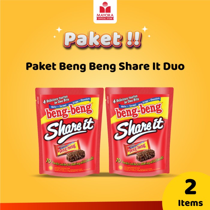 

Paket Wafer Coklat Beng-Beng Share It Duo