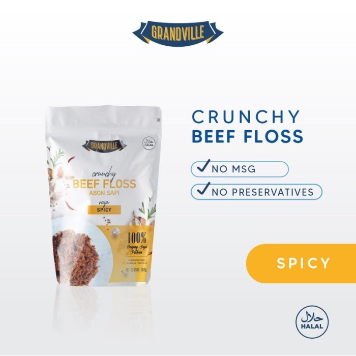 

Grandville Abon Sapi Crunchy Floss Renyah Kriuk Makanan MPASI Tanpa MSG & Pengawet