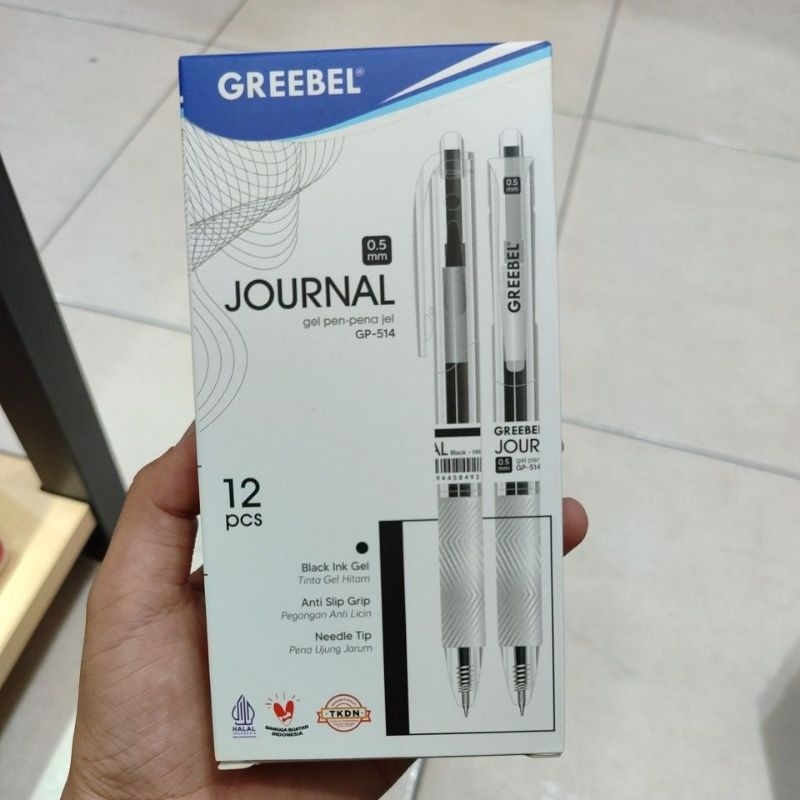 

12pcs pena journal greebel gp-514 0.5mm