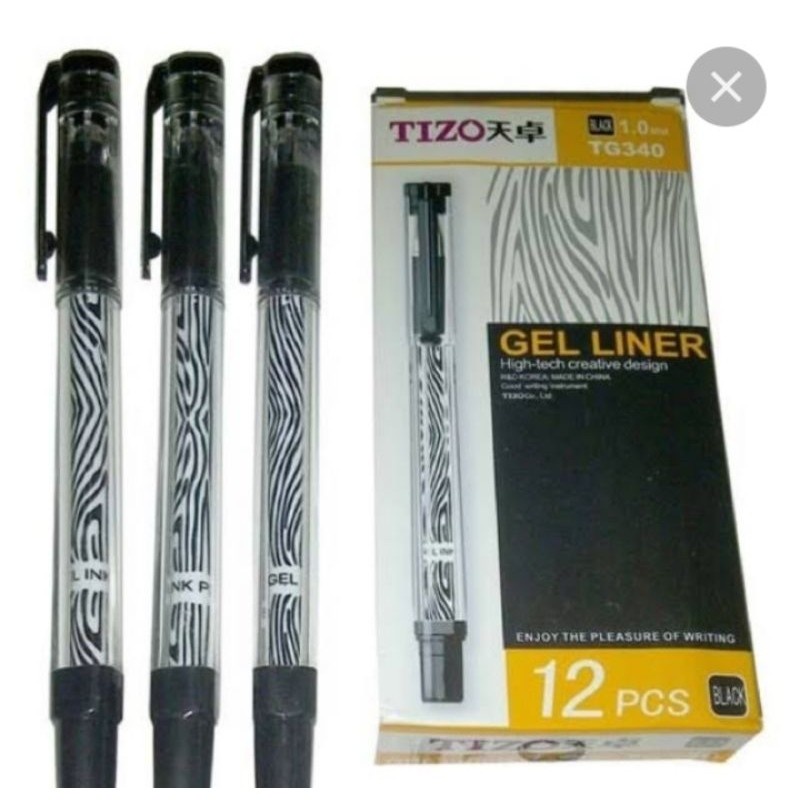 

pena tinta tizo gel liner hitam satuan