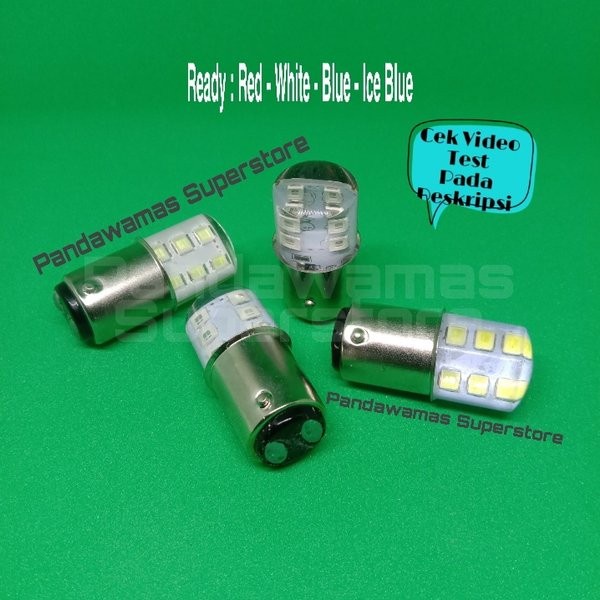 Lampu Stop Rem LED Kedip Flash 12 Mata SMD Jelly Variasi Motor - Beat Scoopy Genio Sonic Supra X 125
