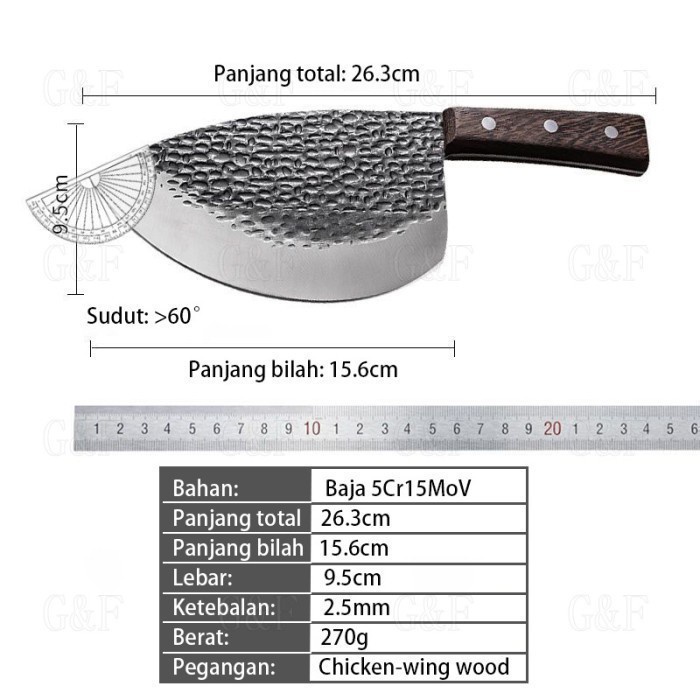 Beragam Pisau Ikan Tuna Super Stainless Steel Taiwanese Fish Knife/Pisau Dapur Skr10