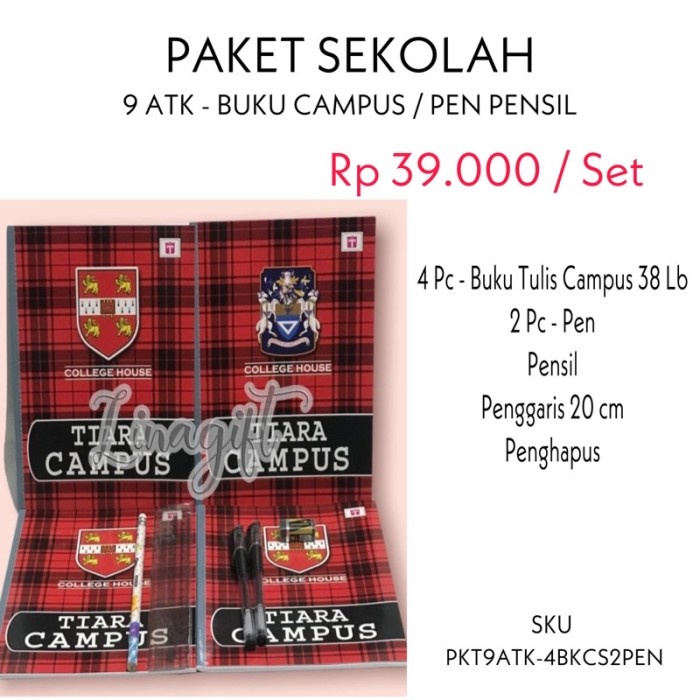 

PAKET ALAT TULIS SEKOLAH MINIMALIS 5 MACAM Kode 841