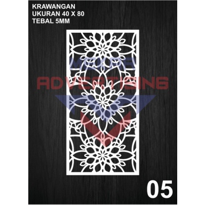 Gratong Krawangan Pvc Board / Ornamen Pvc Foam Board Tebal 5Mm / Ornamen Dinding / Dekorasi Hiasan