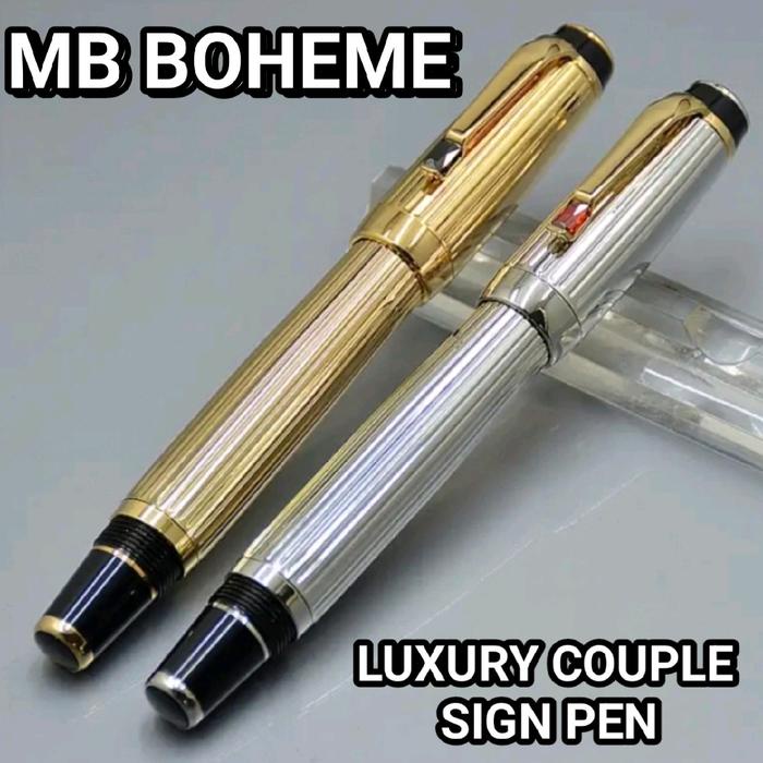 

Ballpoint Luxury Premium MB Boheme Couple Sign Pen Lengkap Dengan Box Exlusive Stationery Kode 898