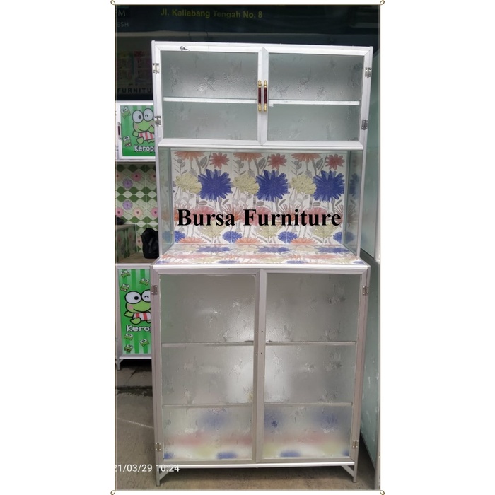 Lemari rak piring 2 pintu/ rak piring 2 pintu Da bawah kerak