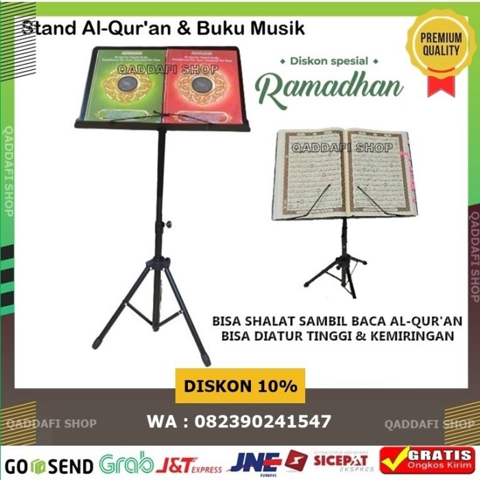 PROMO Stand Alquran Ukuran Jumbo Standing Penyangga Stand Al Qur'an Premium