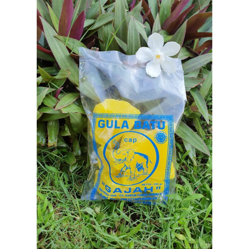 

HJE Gula Batu Kuning Cap Gajah kemasan 250GR
