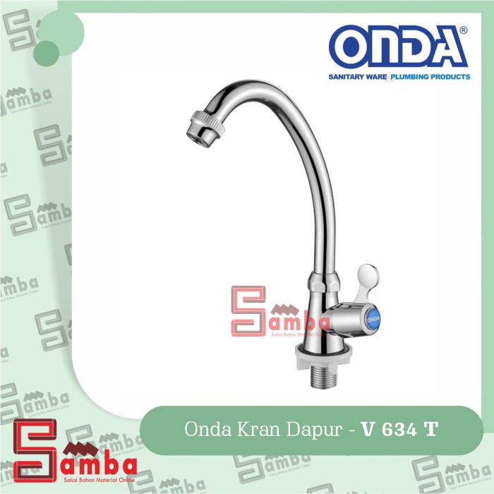 KRAN DAPUR ONDA V 634 T / KRAN CUCI PIRING LEHER ANGSA KAKU