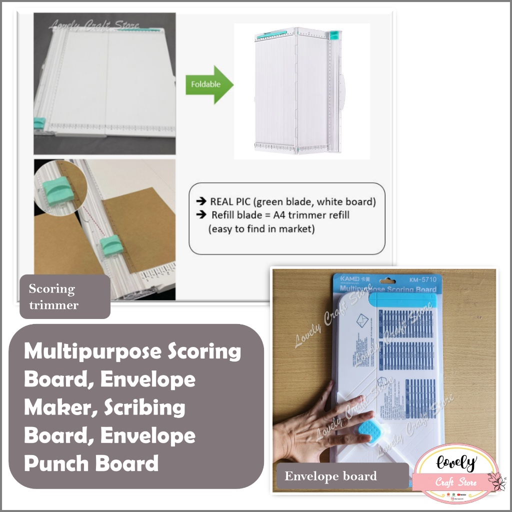 

Grosir Lovelycraftstore 2In1 Multipurpose Scoring Board Creasing Board Trimmer A4 Paper Trimmer Dan