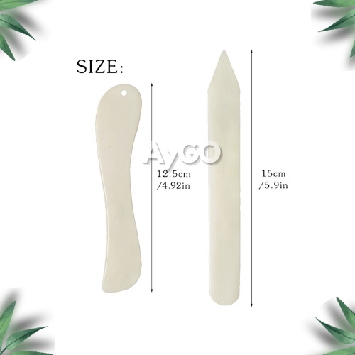 

Grosir 2Pcs/Set Bone Folder Alat Pelipat Kertas , Creaser, Scoring Tool
