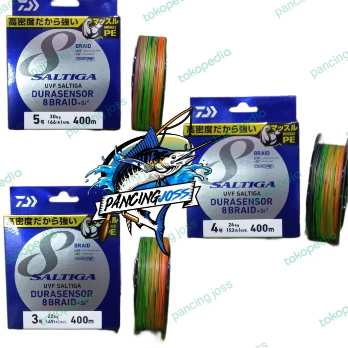 Hemat Senar Pe Daiwa Uvf Saltiga Durasensor 300M 400M X8