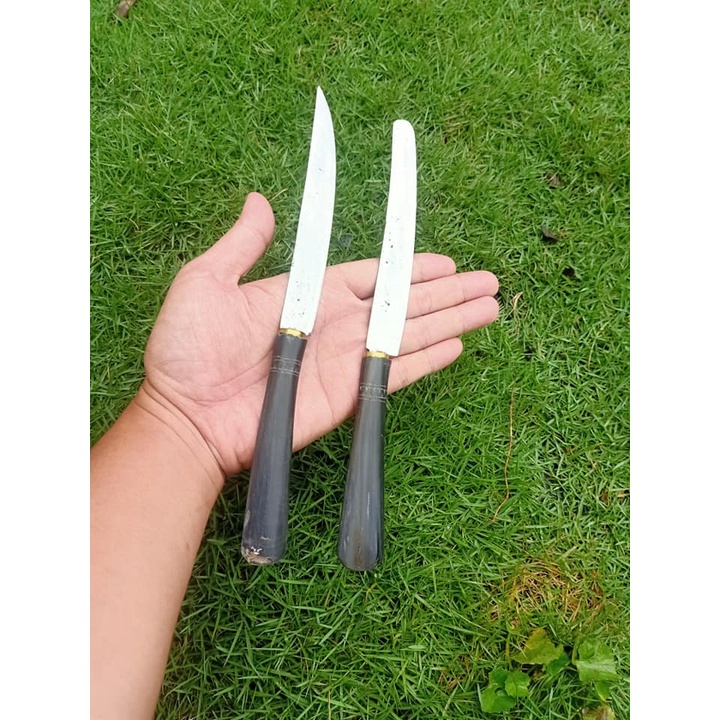 HJE Pisau Dapur Galonggong Baja Per Gagang Tanduk Kerbau Khas Tasik